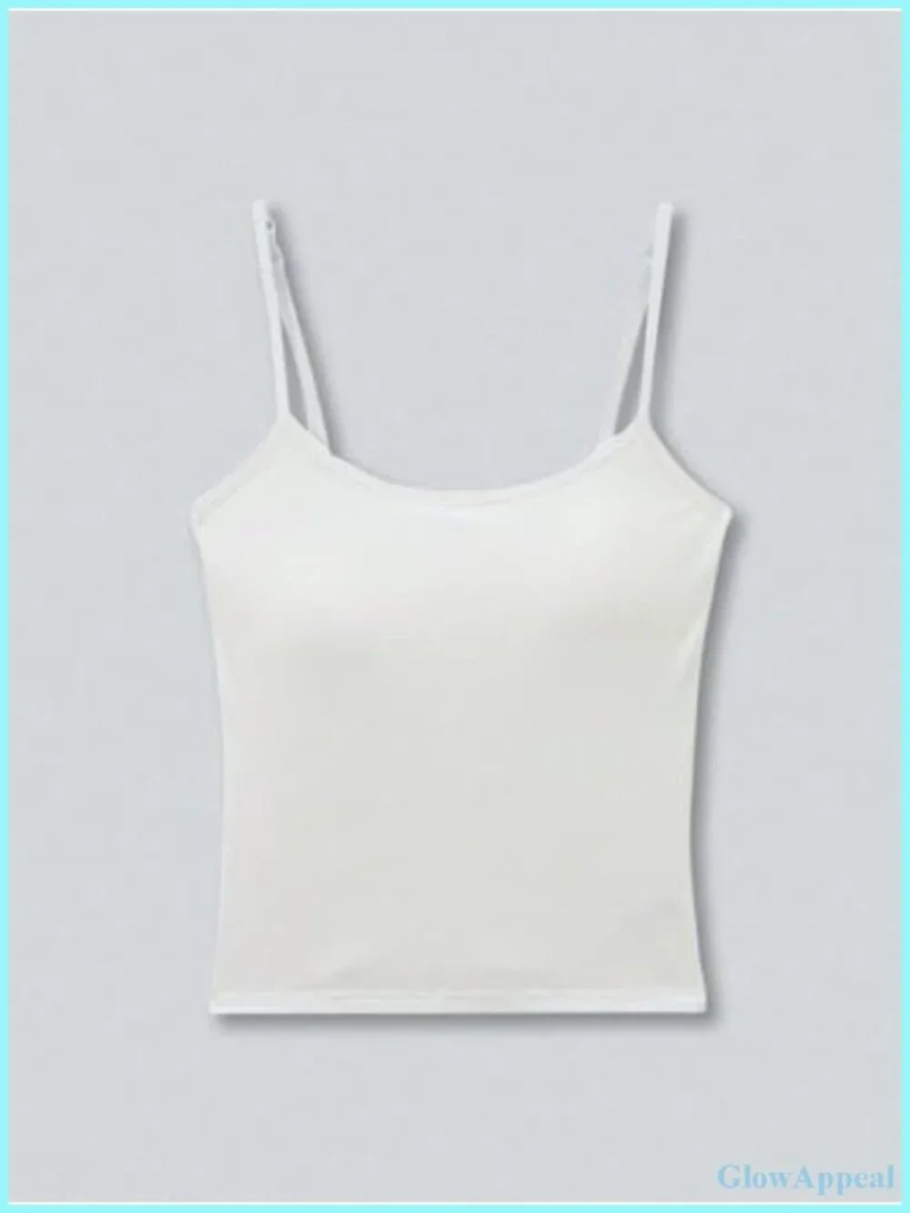3 Pack Cami Crop Top Built in Bra Spaghetti Strap Tank Camisole